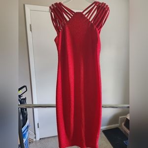 Red sparkle dress